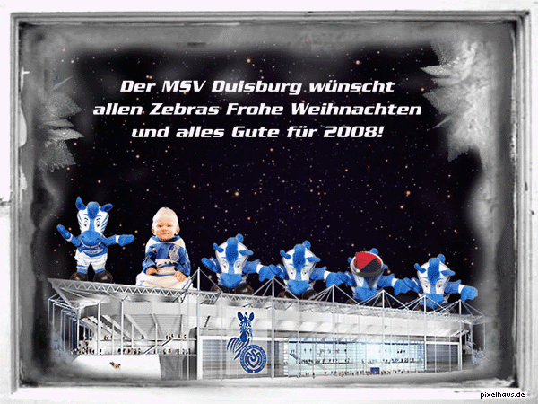 MSV Duisburg Weihnachtskarte