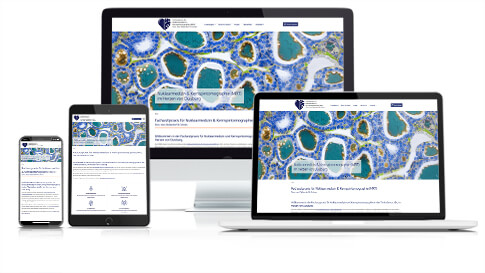 Umsetzung der neuen Webseite für die Facharztpraxis für Nuklearmedizin & Kernspintomographie (MRT) Dres. med. Bellendorf & Cohnen