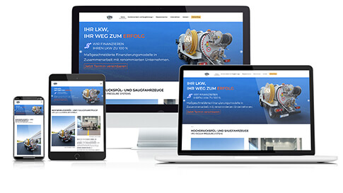 Umsetzung der neuen Webseite für VPS Vacuum Pressure Systems Germany