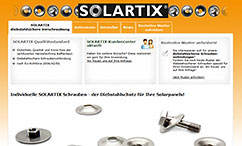SOLARTIX® - die diebstahlsichere und einfache Verschraubung von Solar-Elementen