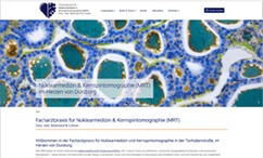 Screenshot des Webdesigns für Facharztpraxis f&uuml;r Nuklearmedizin & Kernspintomographie (MRT) Dres. med. Bellendorf & Cohnen